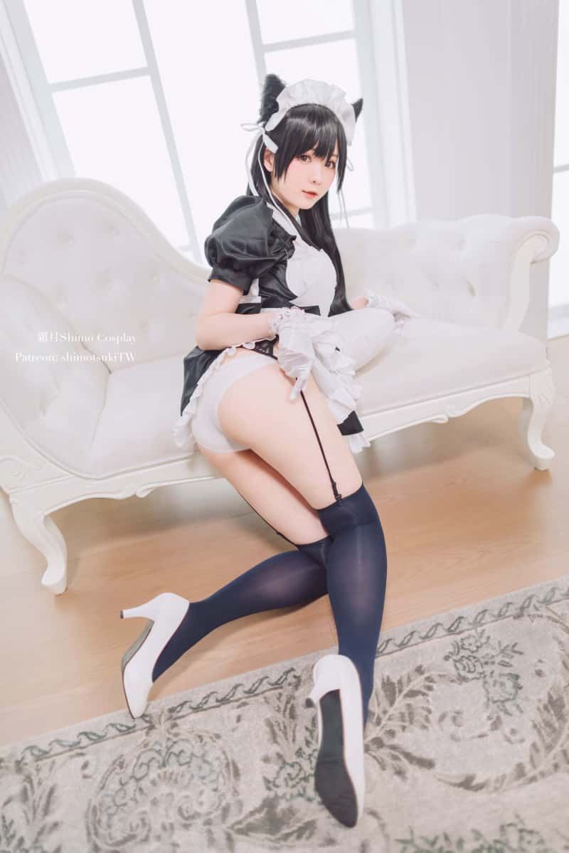 霜月shimo NO.024 爱宕女仆 [16P2V-174MB]-美了么