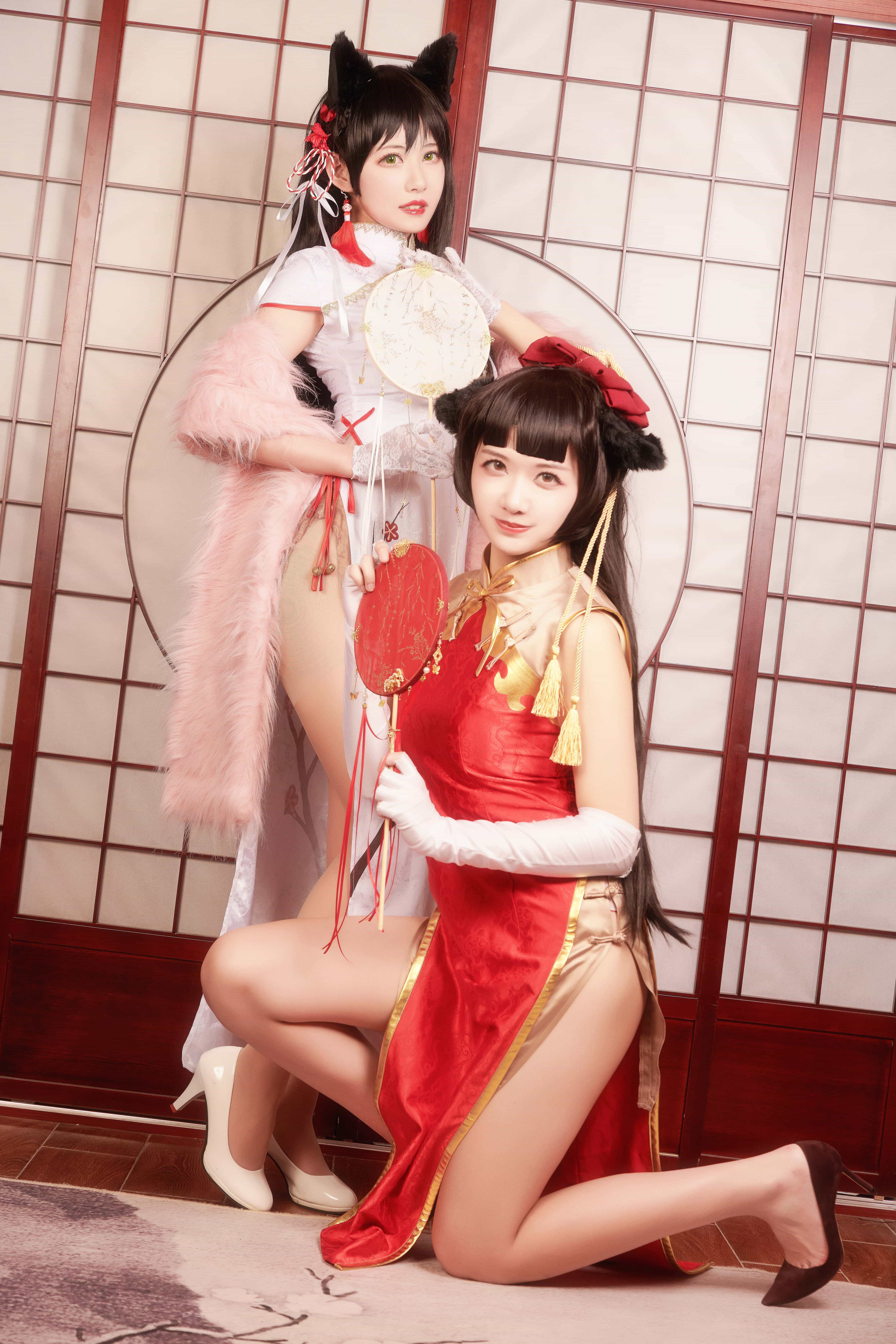 源纱希喵喵喵 NO.004 &Meiyi_烛墨 犬獒旗袍 [12P-157MB]-美了么