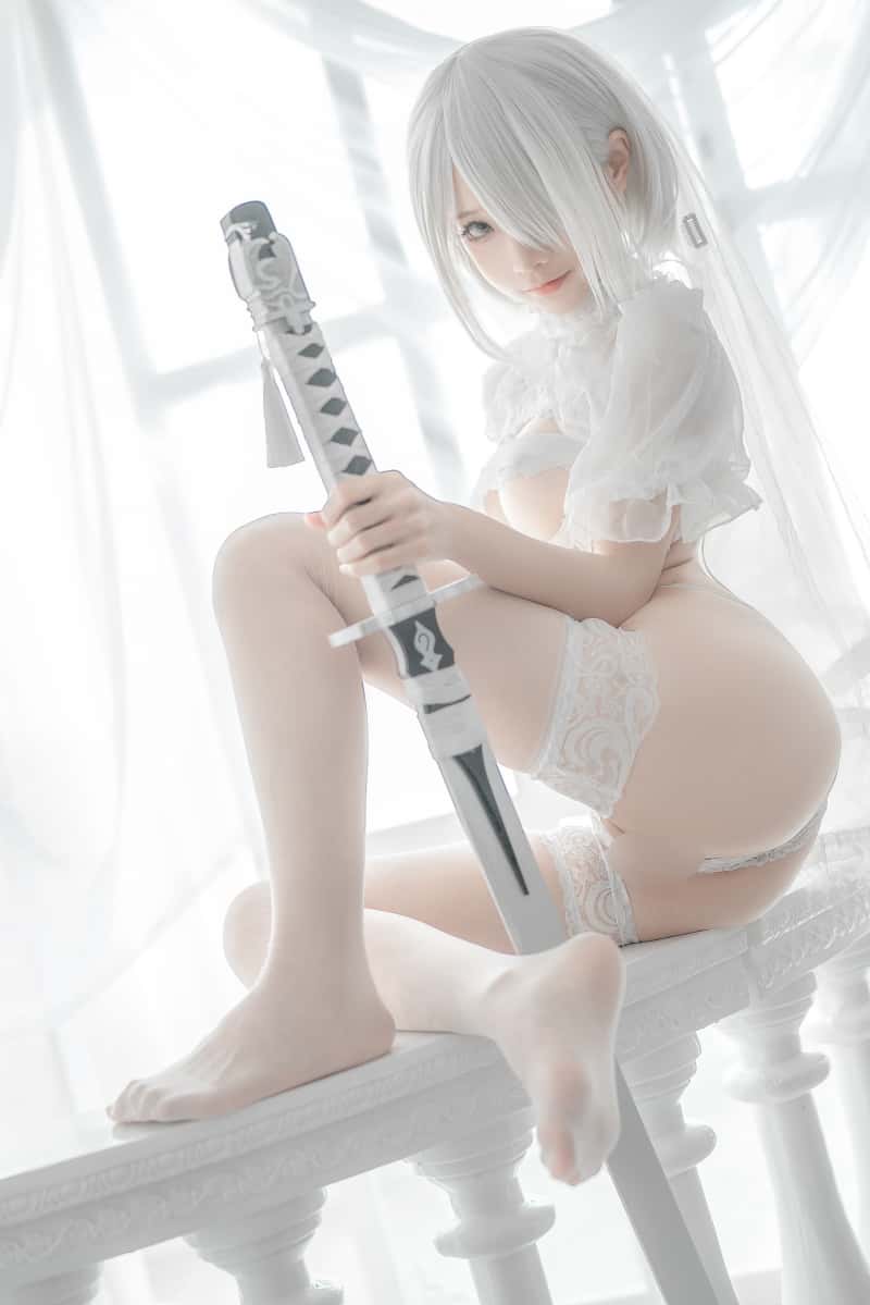 蠢沫沫-No.009-2B 白婚纱-美了么
