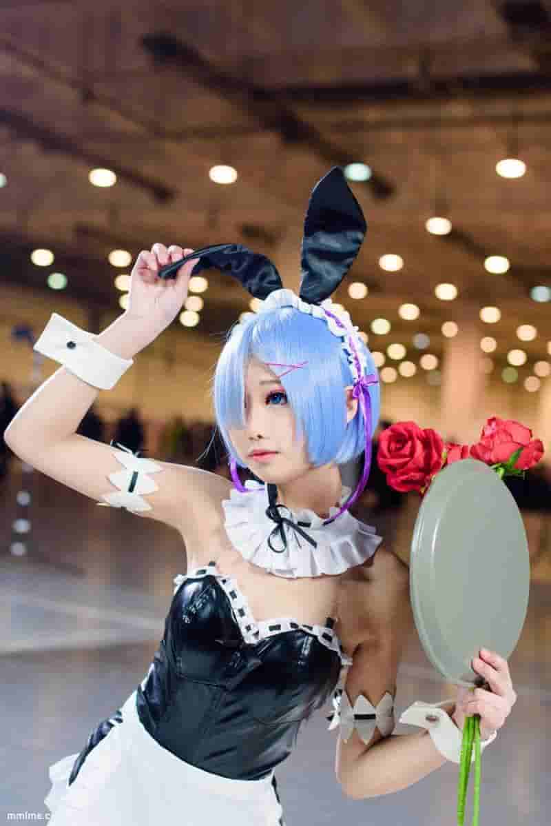 羽天Shine - NO.32 RE从零开始的异世界生活COS蕾姆制服女仆御姐AS03漫展返图~ [9P10MB]