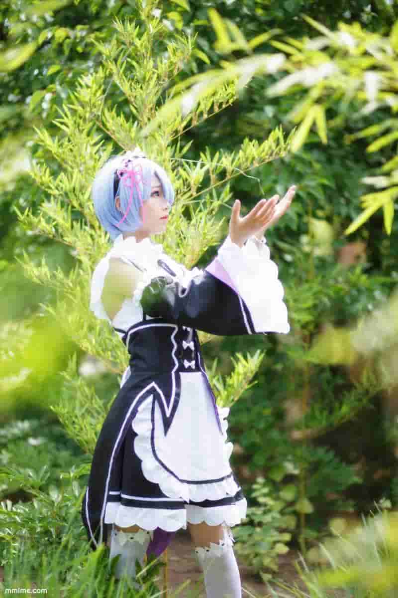 羽天Shine - NO.33 RE从零开始的异世界生活COS制服蕾姆绿野 [13P41MB]